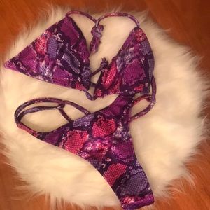 top and bottom, gorgeous g-string bathing suit.